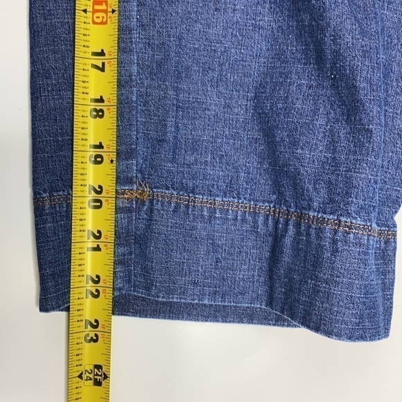 Lee Riveted Denim Jean Capris Size 6 - Picture 12 of 13